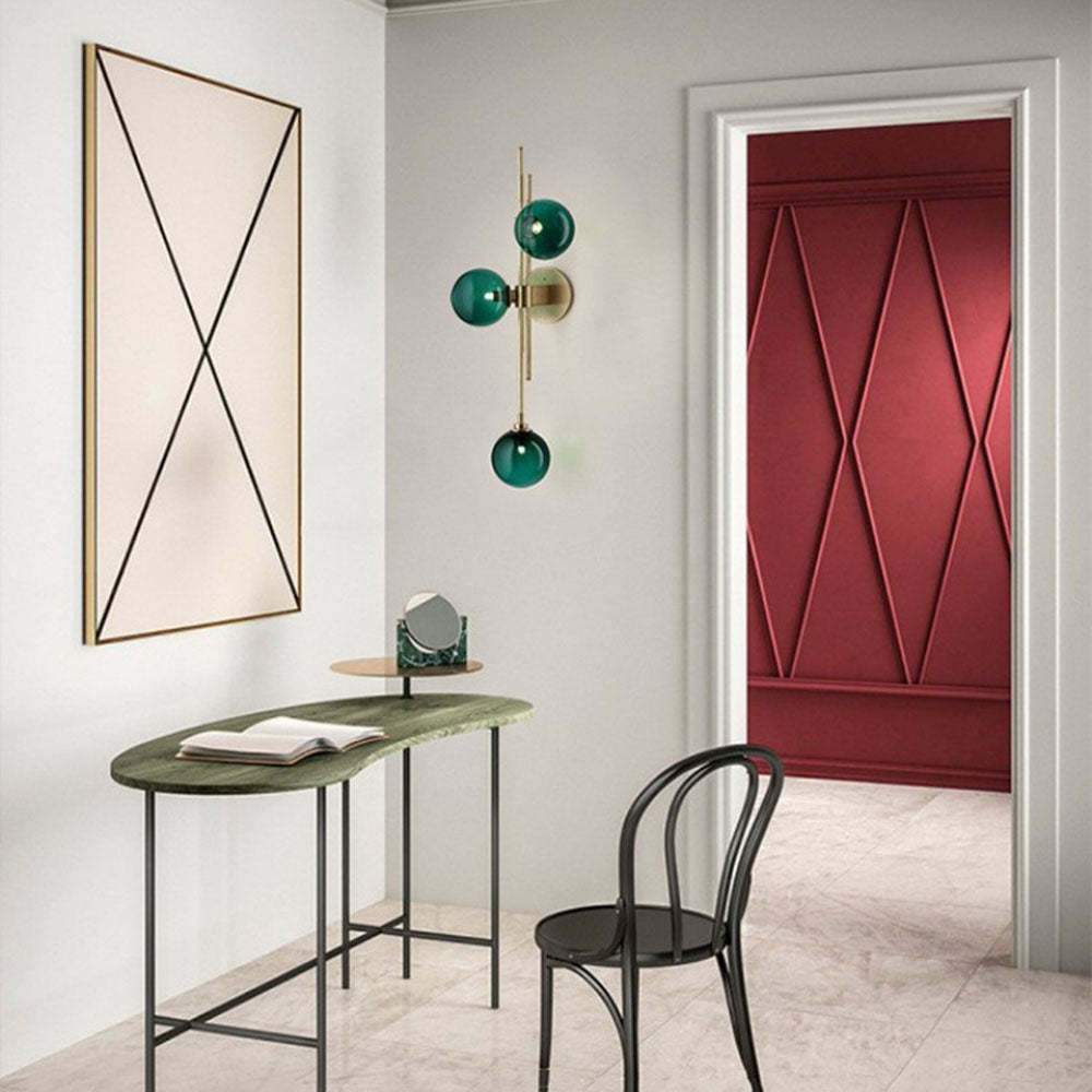 Nordic Simple 3 Heads Ball Wall Sconce -Homdiy