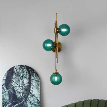 Nordic Simple 3 Heads Ball Wall Sconce -Homdiy