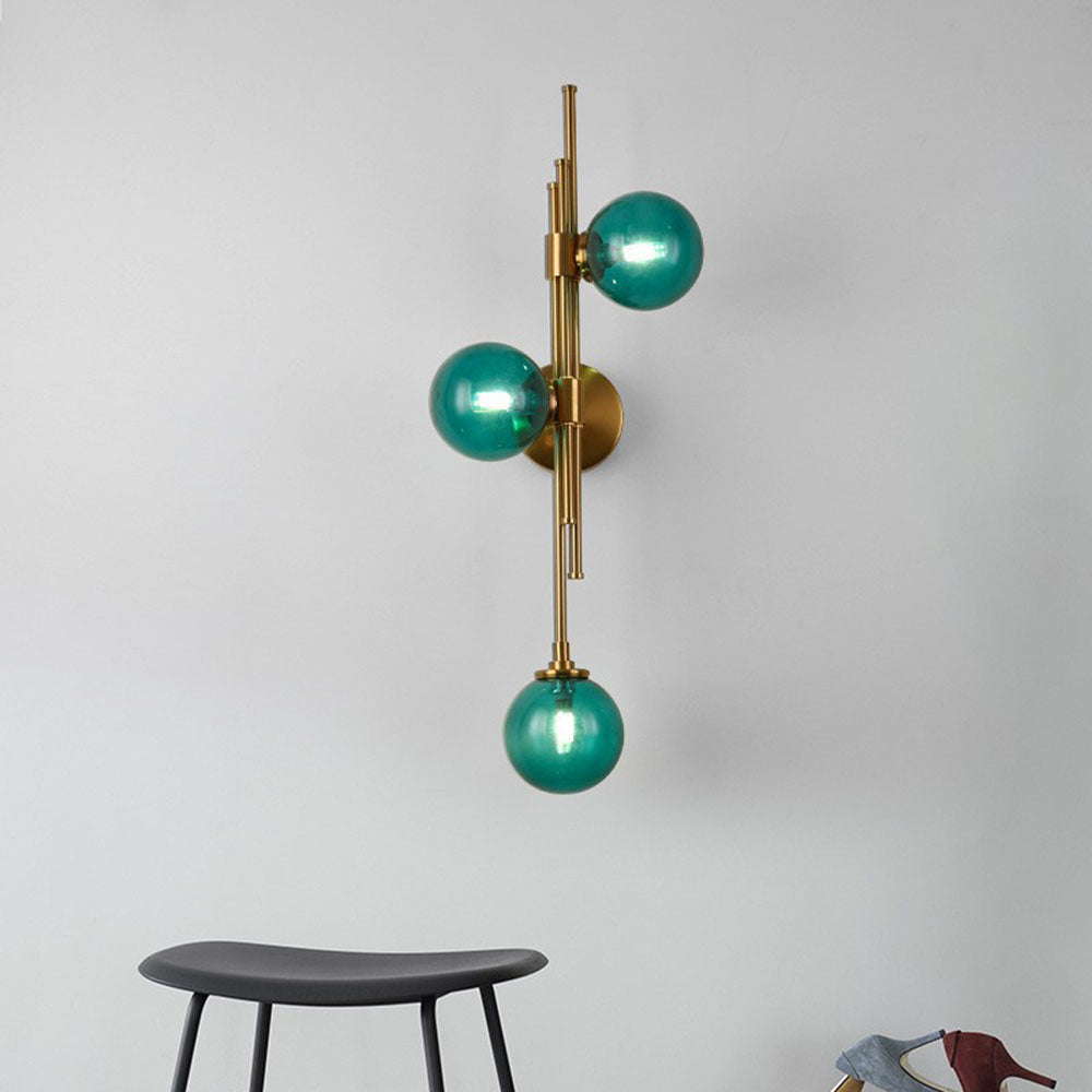 Nordic Simple 3 Heads Ball Wall Sconce -Homdiy