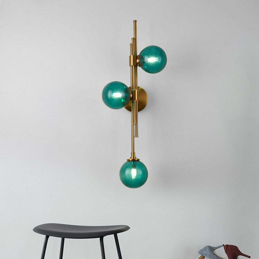 Nordic Simple 3 Heads Ball Wall Sconce -Homdiy