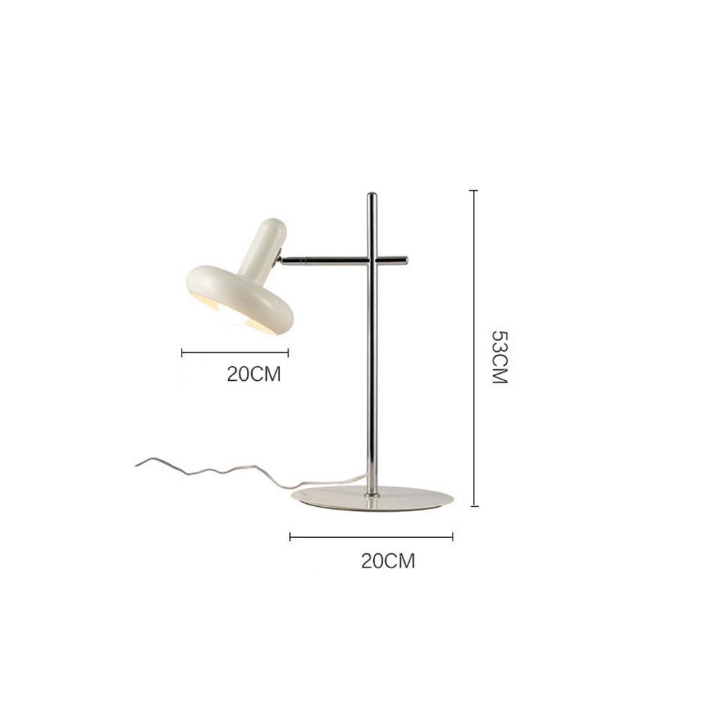 Modern Cream White Glass Table Lamp -Homdiy