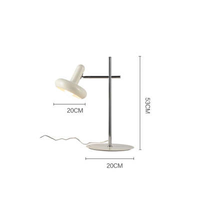 Modern Cream White Glass Table Lamp -Homdiy