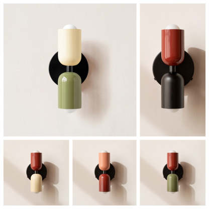 Vintage Short Double Head Creative Homestay Wall Light -Homdiy
