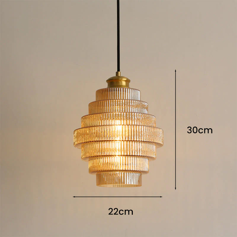 Antique Brass Bottle Shade Pendant Light -Homdiy