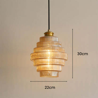 Antique Brass Bottle Shade Pendant Light -Homdiy