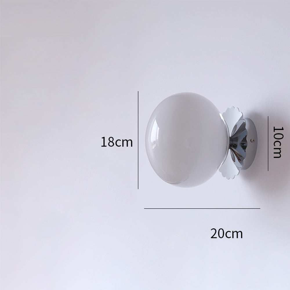 Modern Minimalist Glass 1-Light Wall Lamp -Homdiy