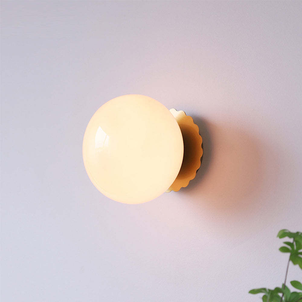 Modern Minimalist Glass 1-Light Wall Lamp -Homdiy