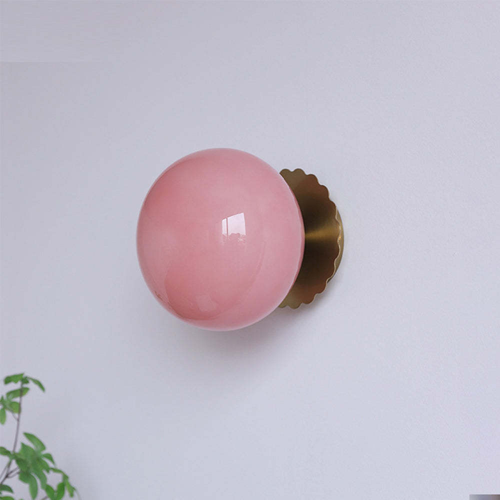 Modern Minimalist Glass 1-Light Wall Lamp -Homdiy