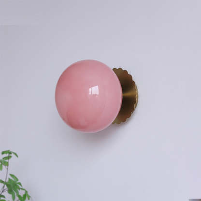 Modern Minimalist Glass 1-Light Wall Lamp -Homdiy