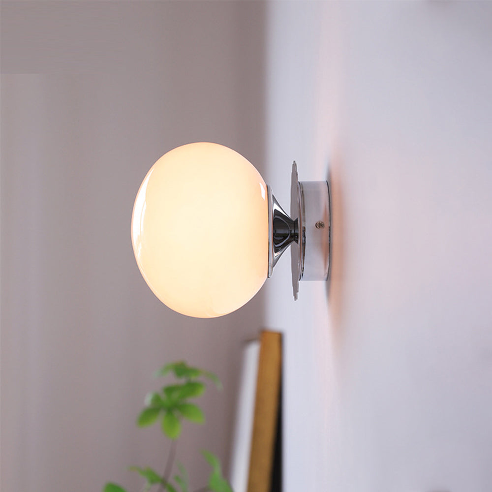 Modern Minimalist Glass 1-Light Wall Lamp -Homdiy