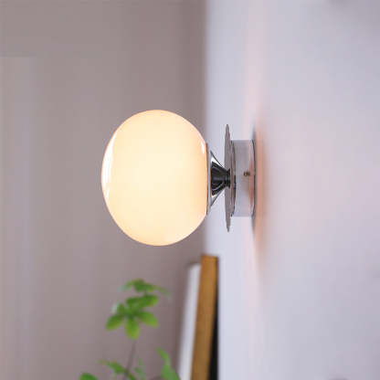 Modern Minimalist Glass 1-Light Wall Lamp -Homdiy
