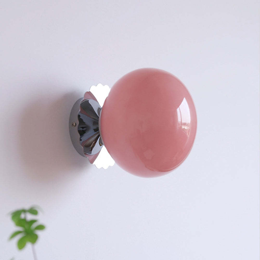 Modern Minimalist Glass 1-Light Wall Lamp -Homdiy