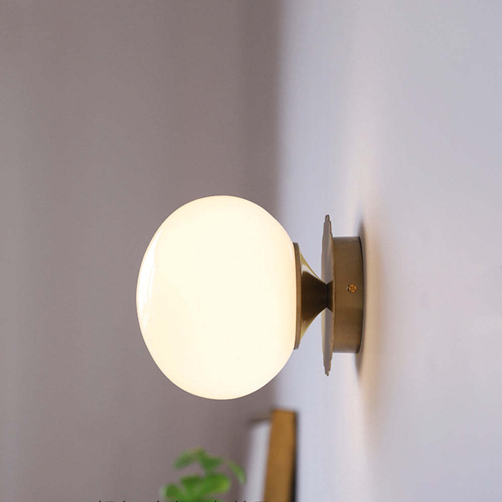 Modern Minimalist Glass 1-Light Wall Lamp -Homdiy