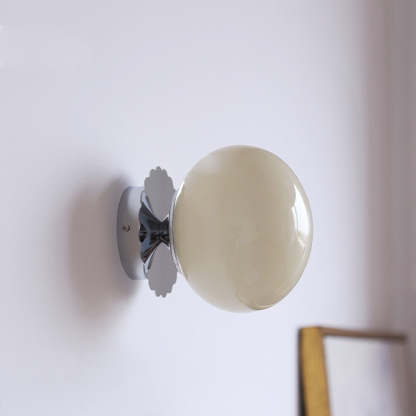 Modern Minimalist Glass 1-Light Wall Lamp -Homdiy
