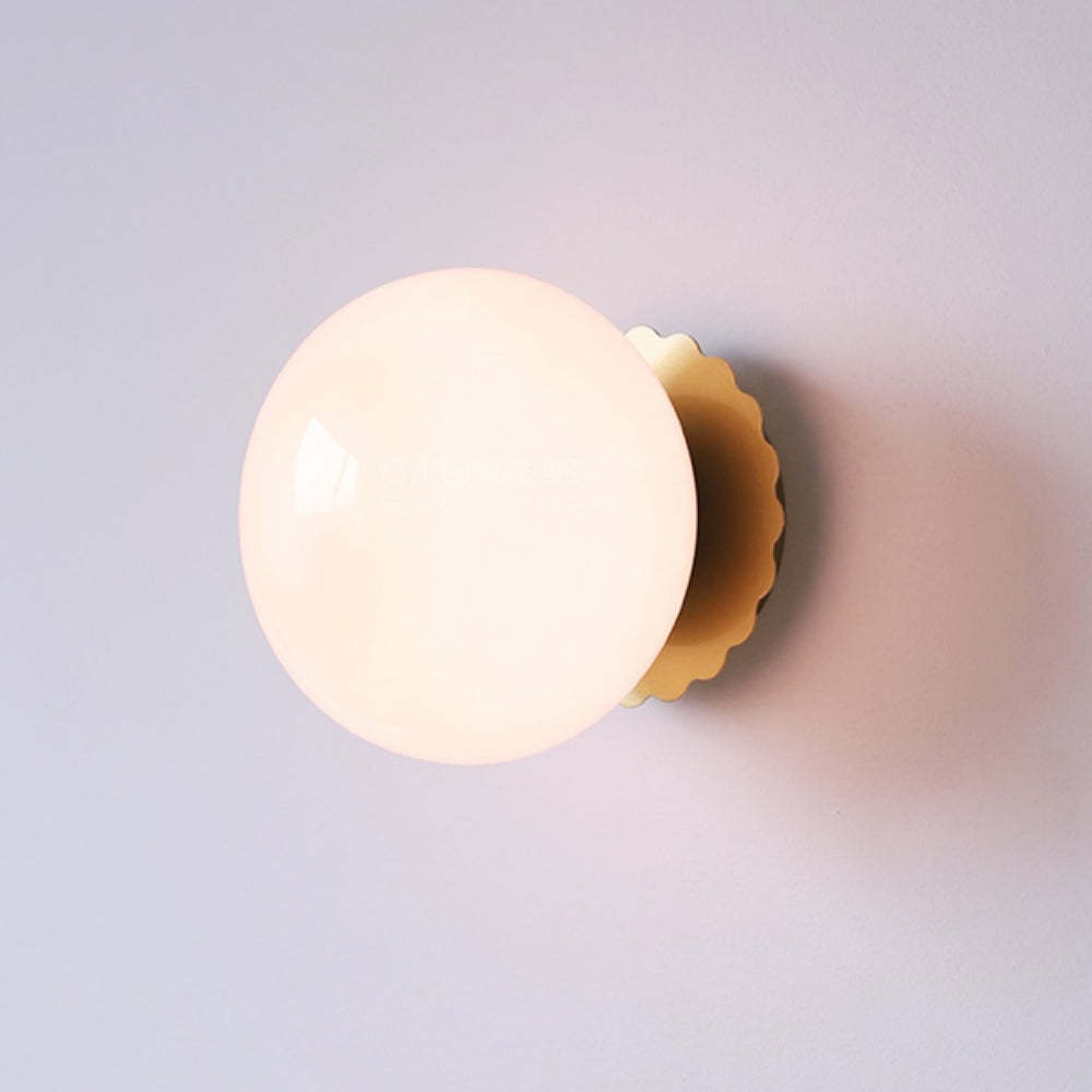 Modern Minimalist Glass 1-Light Wall Lamp -Homdiy