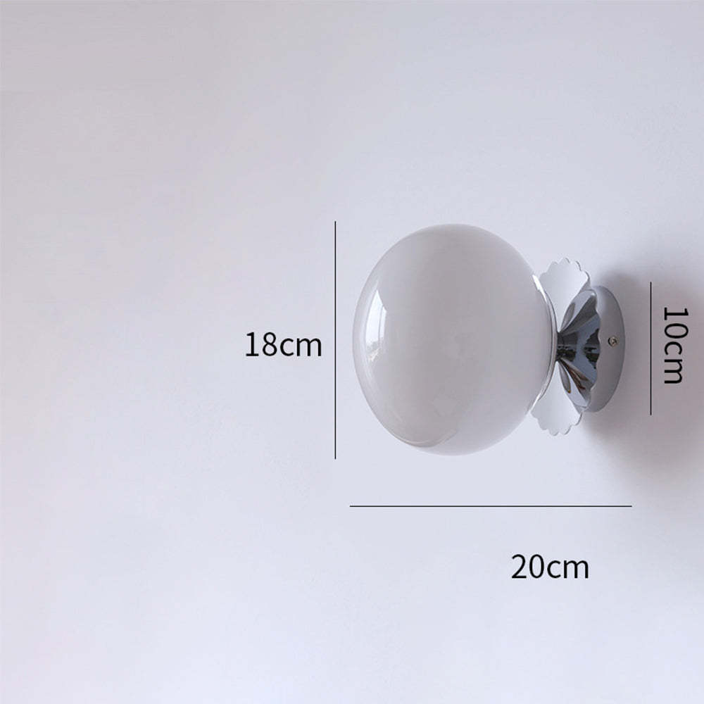 Modern Minimalist Glass 1-Light Wall Lamp -Homdiy