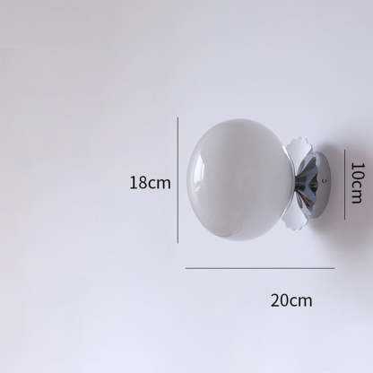 Modern Minimalist Glass 1-Light Wall Lamp -Homdiy