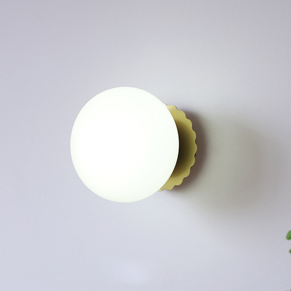Modern Minimalist Glass 1-Light Wall Lamp -Homdiy