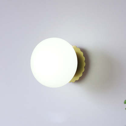 Modern Minimalist Glass 1-Light Wall Lamp -Homdiy
