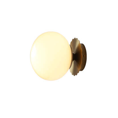 Modern Minimalist Glass 1-Light Wall Lamp -Homdiy