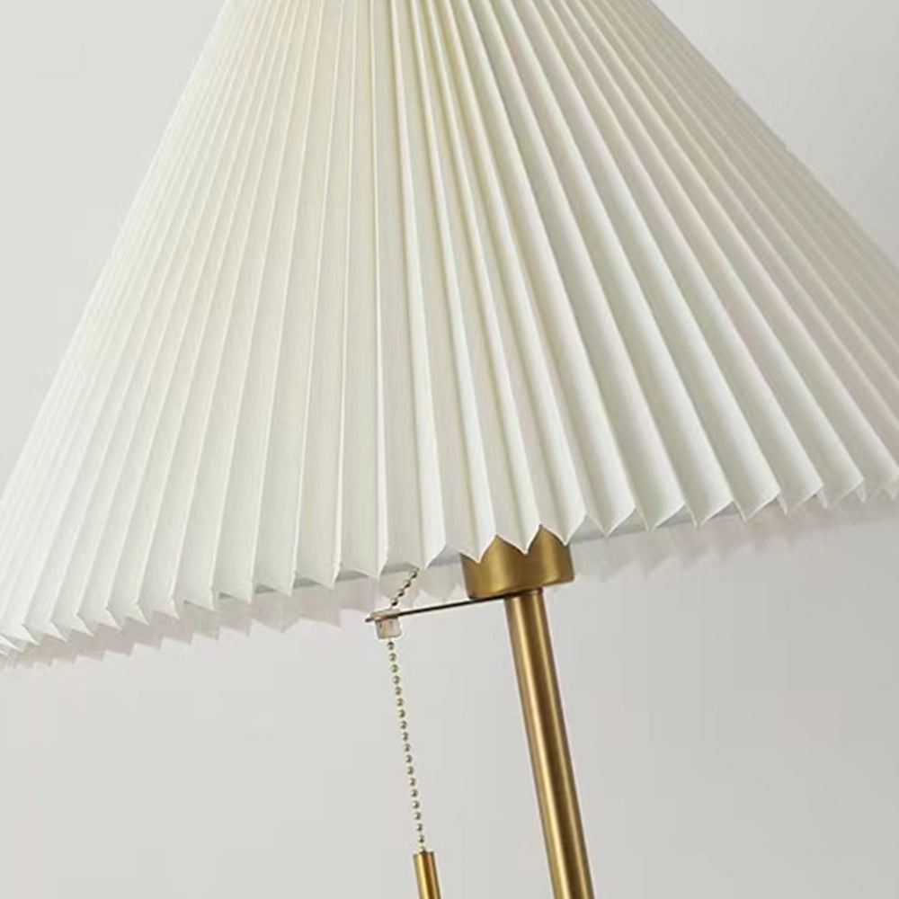 Modern Pleated White Floor Lamp -Homdiy