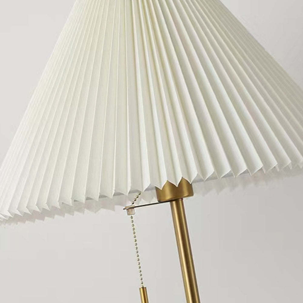 Modern Pleated White Floor Lamp -Homdiy