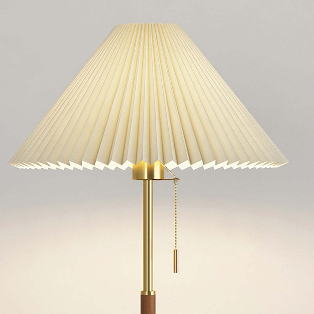 Modern Pleated White Floor Lamp -Homdiy