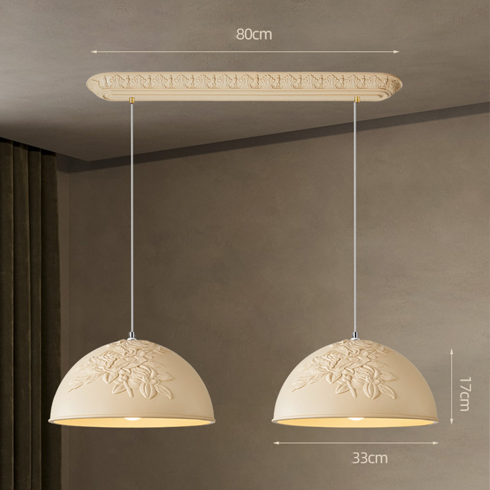 French Style Resin Pendant Lamp Fixture -Homdiy