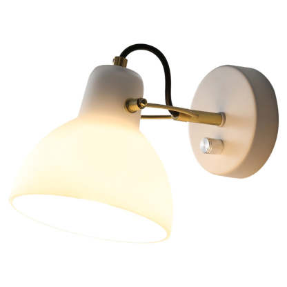 Nordic Simplistic White Glass Wall Lamp -Homdiy