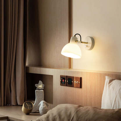 Nordic Simplistic White Glass Wall Lamp -Homdiy