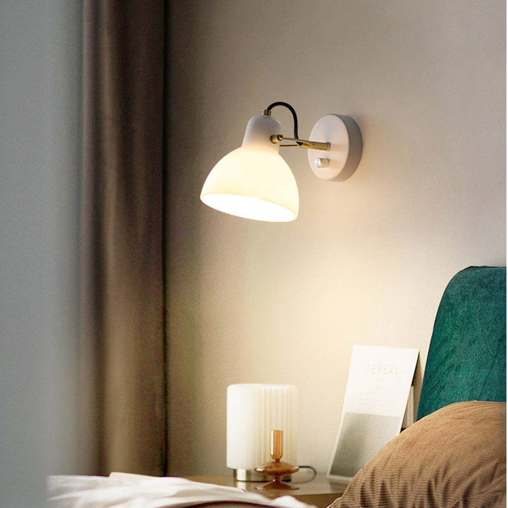 Nordic Simplistic White Glass Wall Lamp -Homdiy