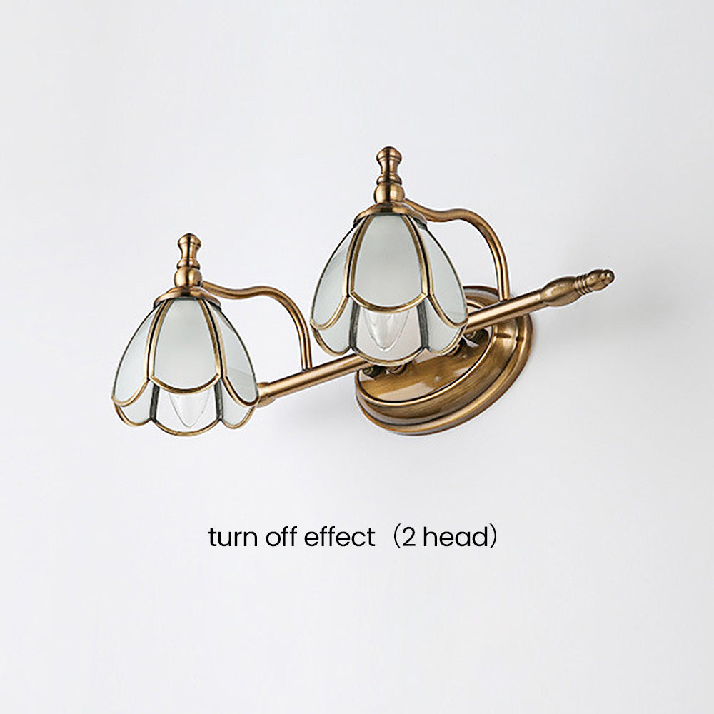 Vintage French Multi-Heads Gold Bathroom Vanity Wall Lights -Homdiy