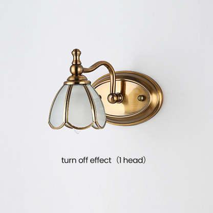 Vintage French Multi-Heads Gold Bathroom Vanity Wall Lights -Homdiy