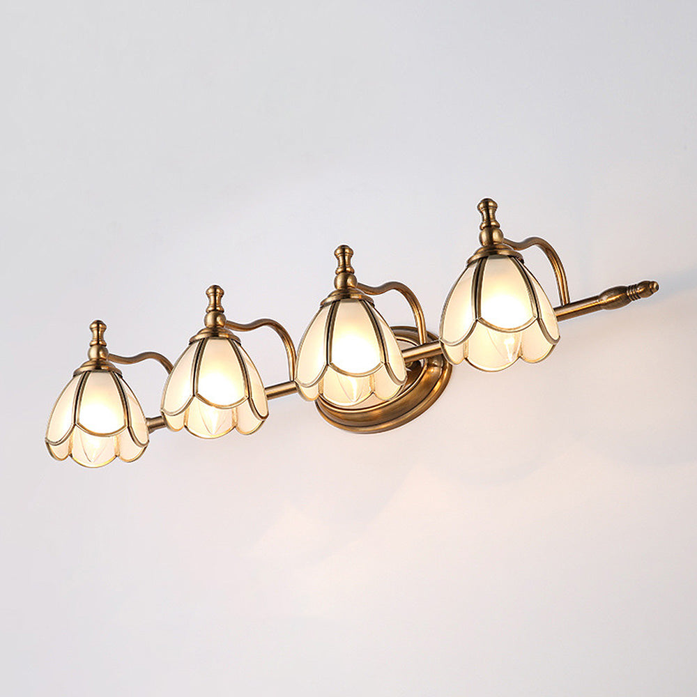 Vintage French Multi-Heads Gold Bathroom Vanity Wall Lights -Homdiy