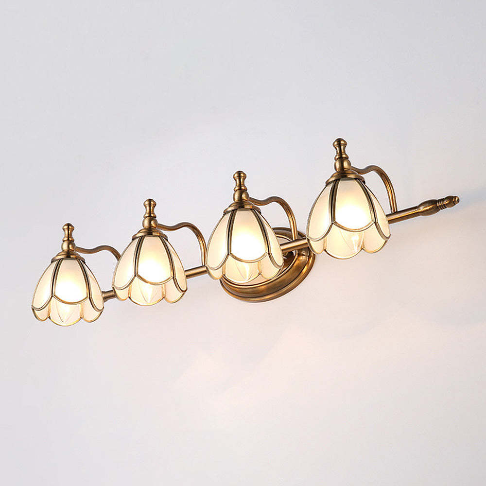 Vintage French Multi-Heads Gold Bathroom Vanity Wall Lights -Homdiy
