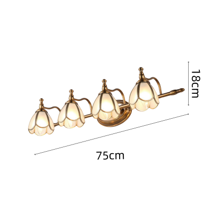 Vintage French Multi-Heads Gold Bathroom Vanity Wall Lights -Homdiy