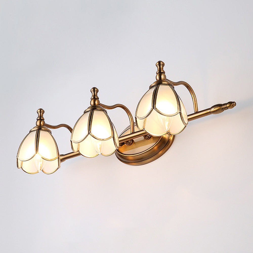 Vintage French Multi-Heads Gold Bathroom Vanity Wall Lights -Homdiy