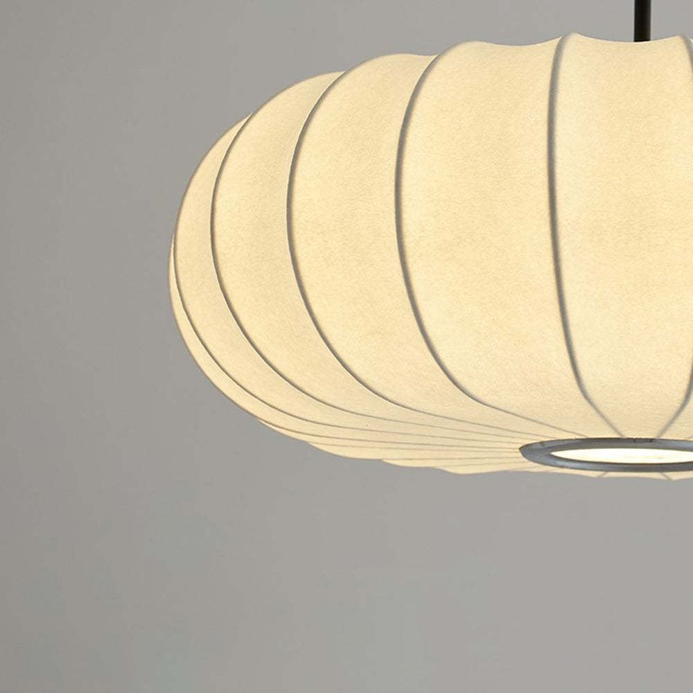 Modern Fabric Drum Pendant Hanging Light -Homdiy