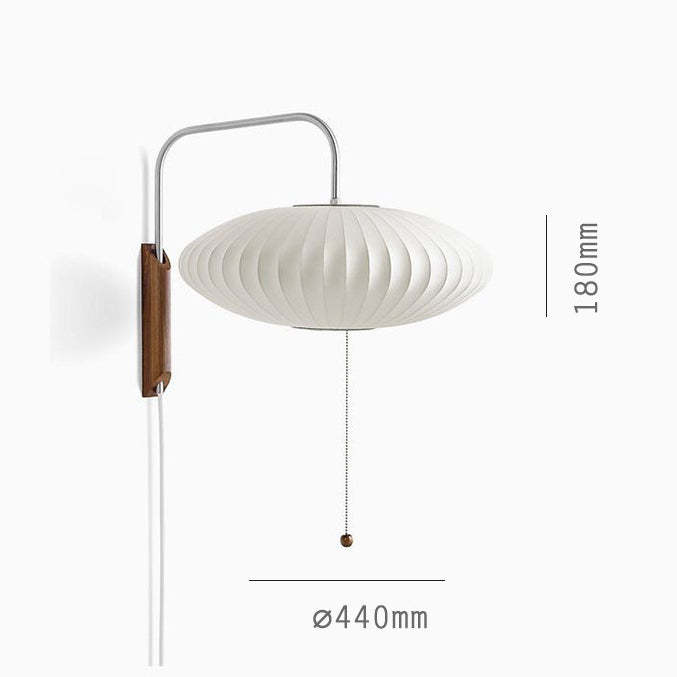 Wabi-sabi Lantern Silk Wall Sconces -Homdiy