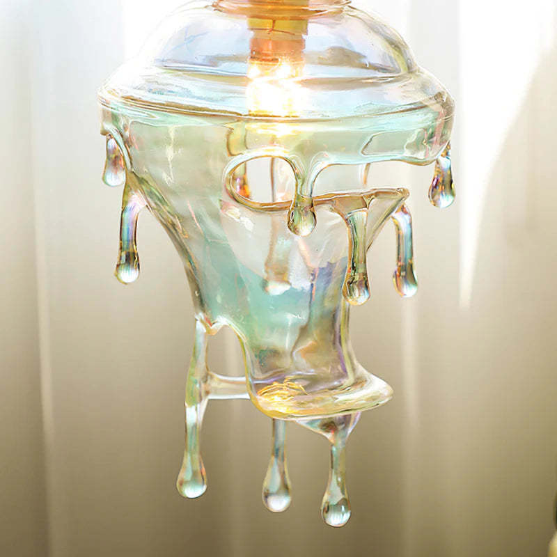 Vintage Colorful Water Drop Pendant Light -Homdiy
