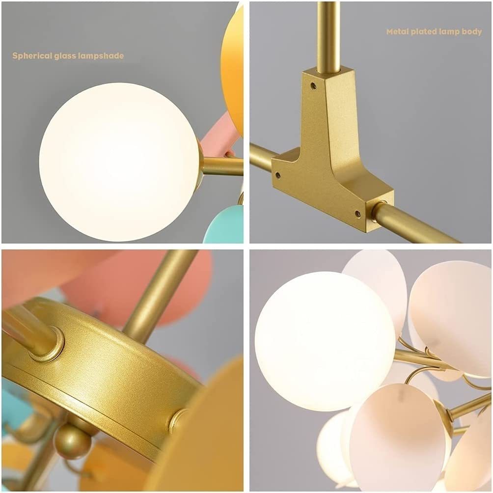 Design Multicolored Flower Branch Chandelier for Living Room -Homdiy