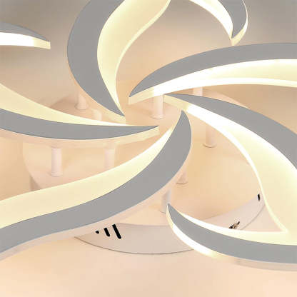 Modern Creative Iron Acrylic LED Flush Ceiling Light