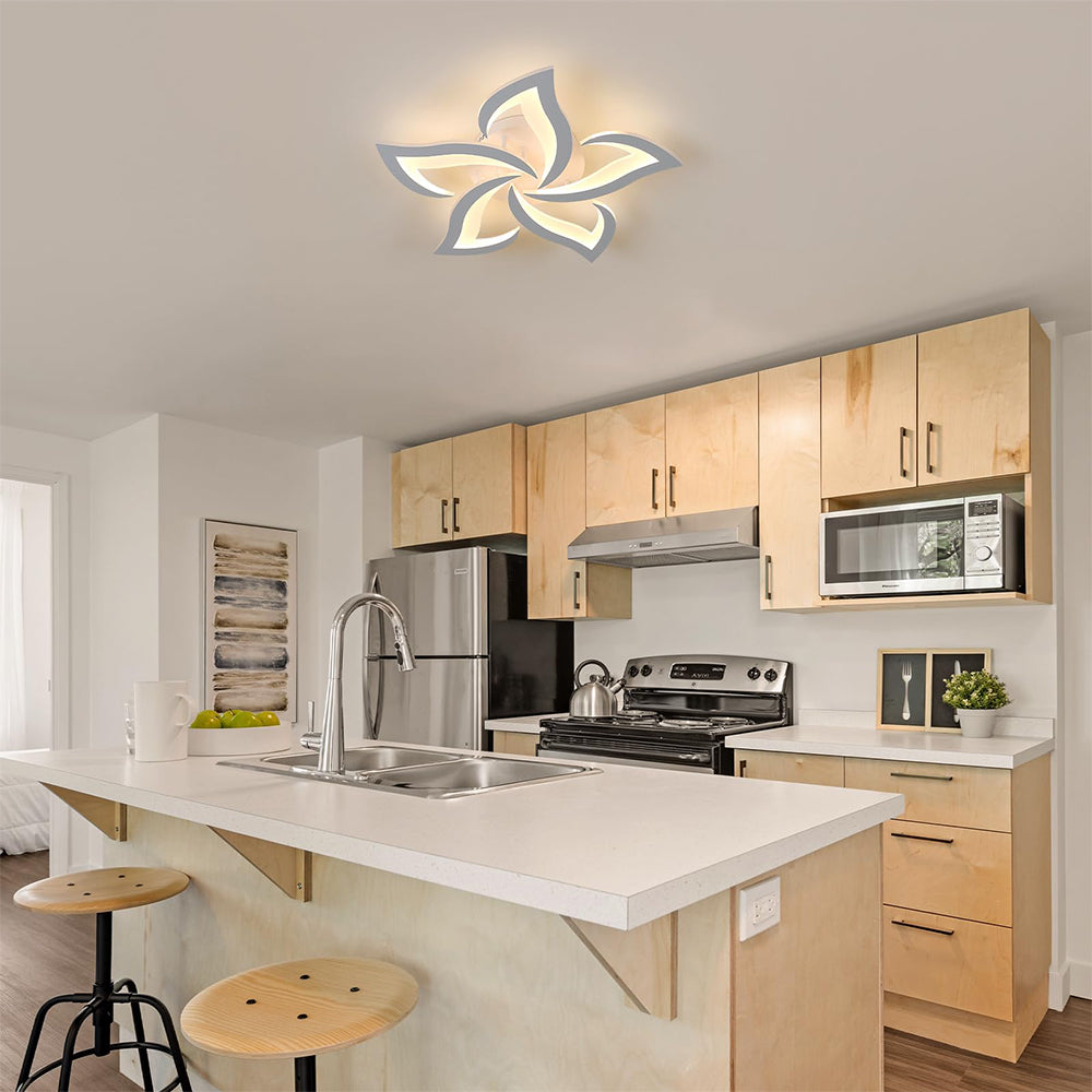 Modern Creative Iron Acrylic LED Flush Ceiling Light