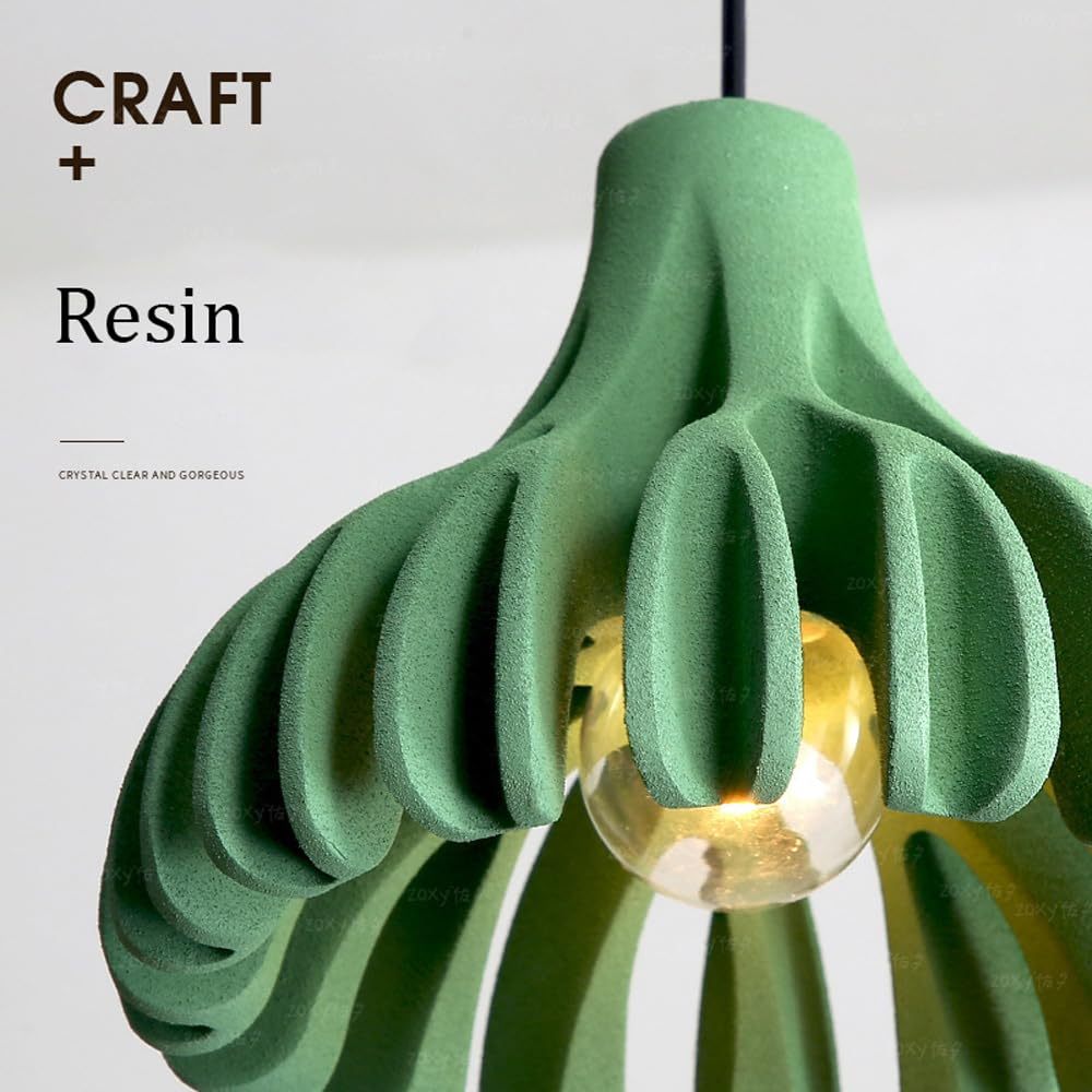 Elegant Coral Resin Pendant Lamp -Homdiy