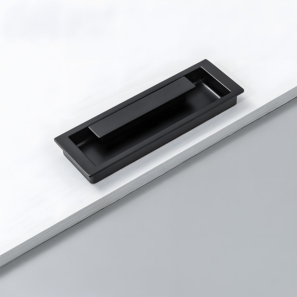 Zinc Alloy Recessed Gold Black Kitchen Drawer Pulls