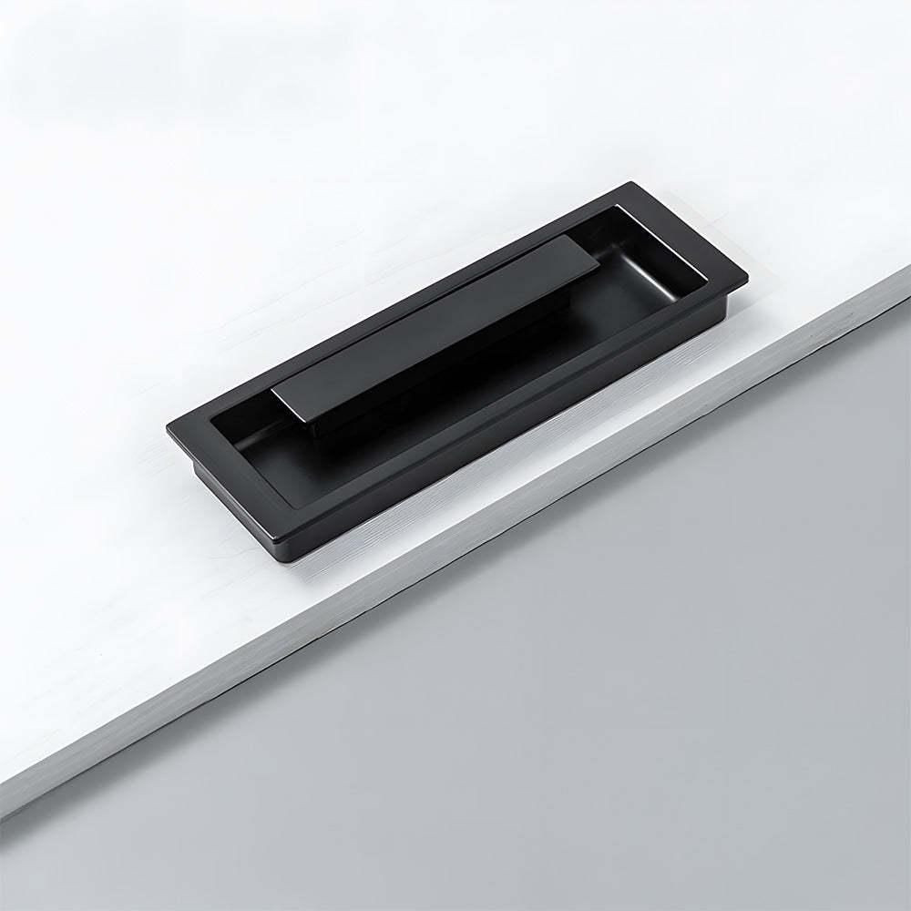 Zinc Alloy Recessed Gold Black Kitchen Drawer Pulls