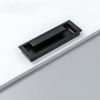 Zinc Alloy Recessed Gold Black Kitchen Drawer Pulls
