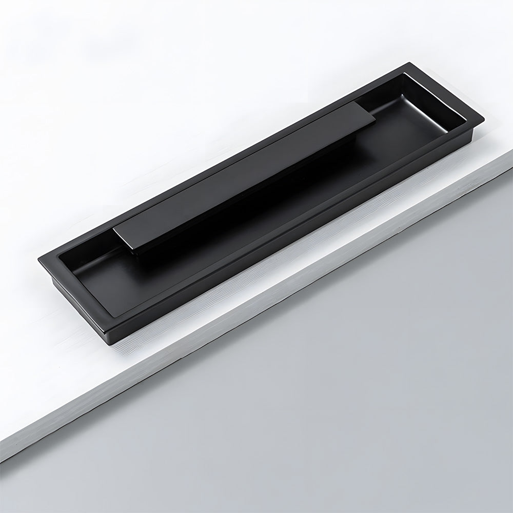 Zinc Alloy Recessed Gold Black Kitchen Drawer Pulls