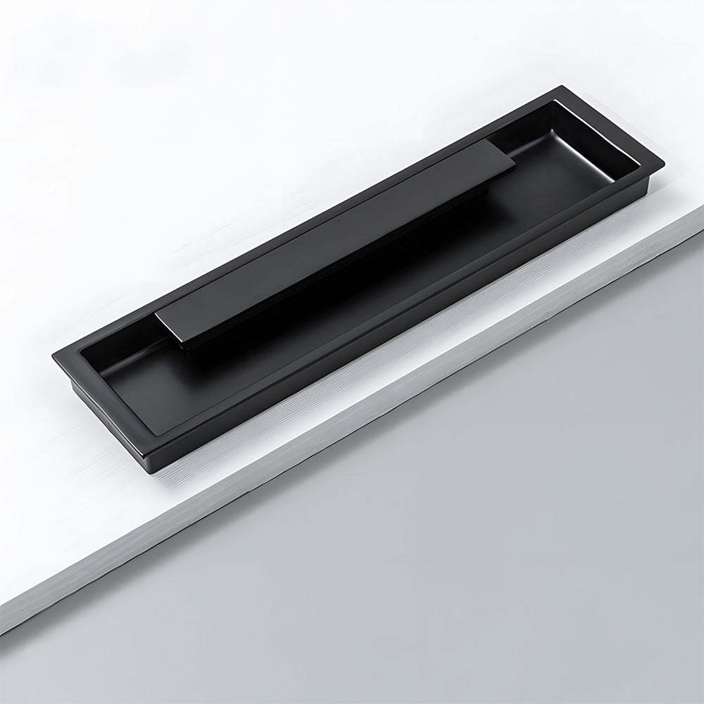 Zinc Alloy Recessed Gold Black Kitchen Drawer Pulls