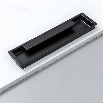 Zinc Alloy Recessed Gold Black Kitchen Drawer Pulls